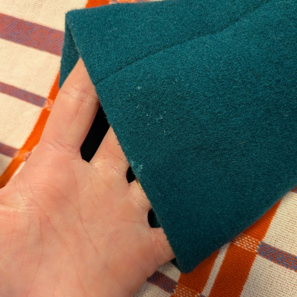 Women's JCrew Size 00 Green Wool Blend Cocoon Jacket - Picture 11 of 12